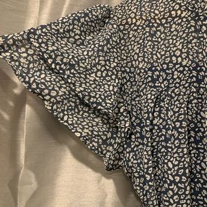 Navy blue‎ floral dress